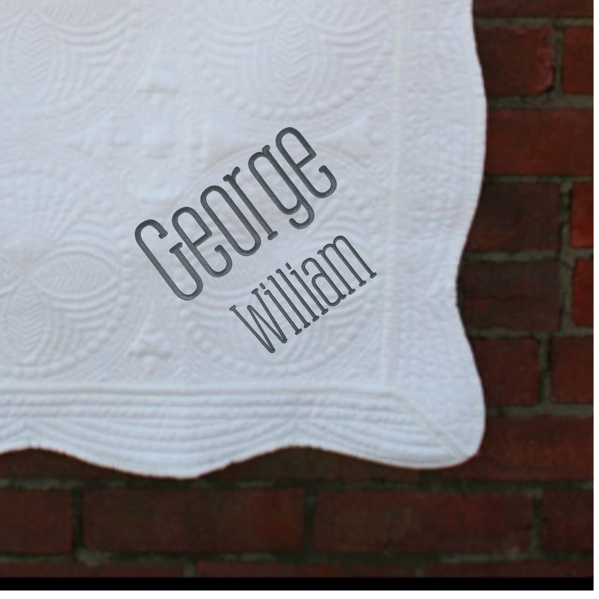 Personalized Embroidered Baby Quilt