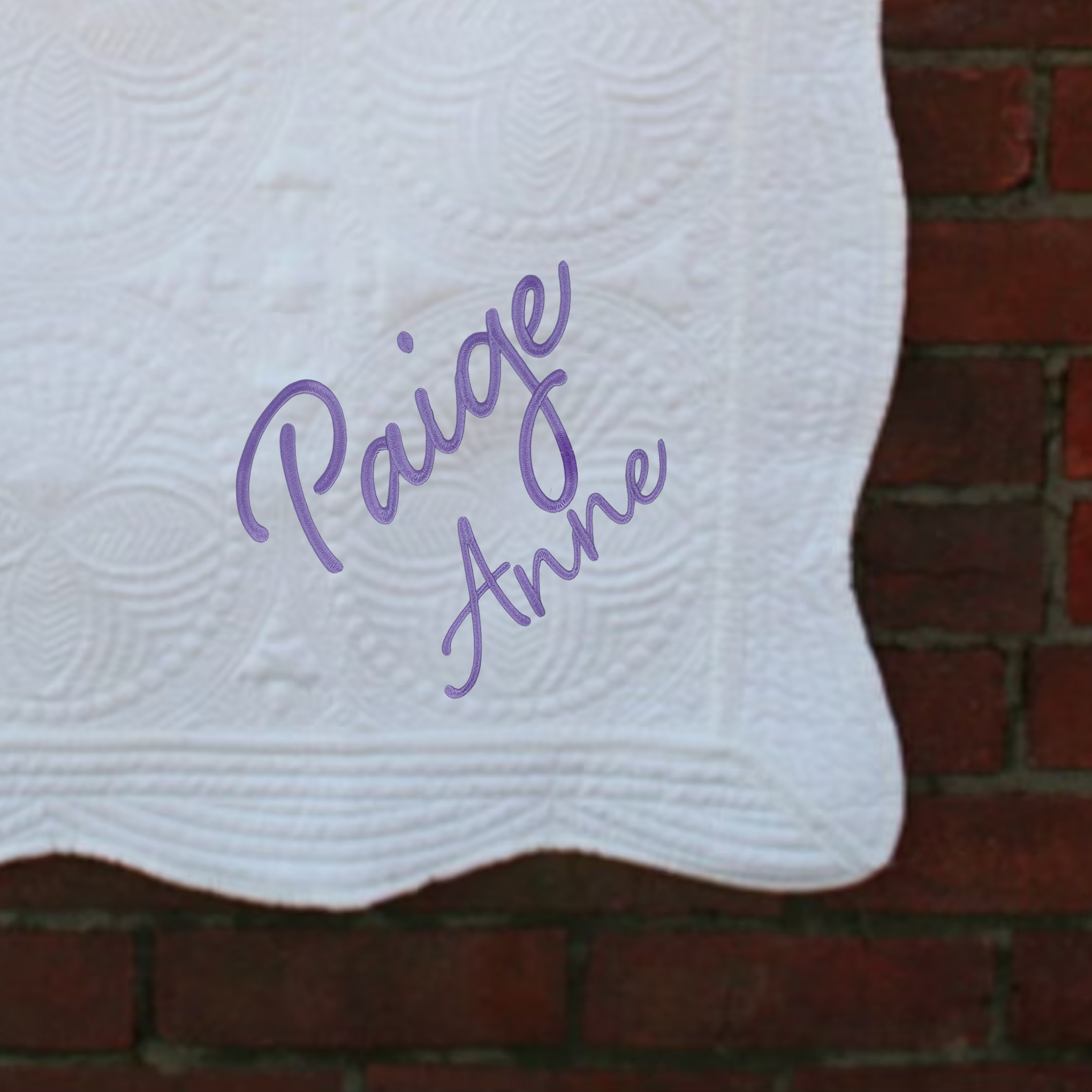 Personalized Embroidered Baby Quilt
