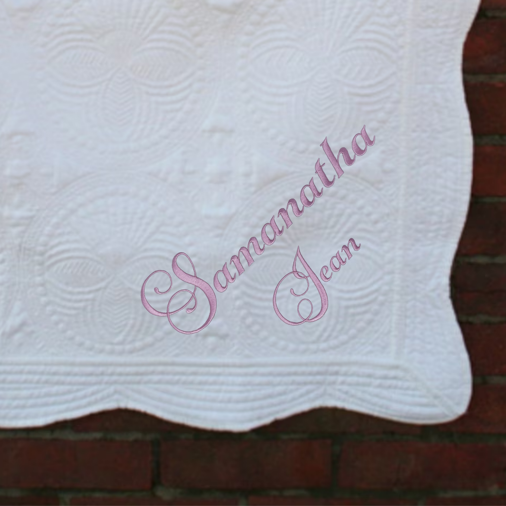 Personalized Embroidered Baby Quilt