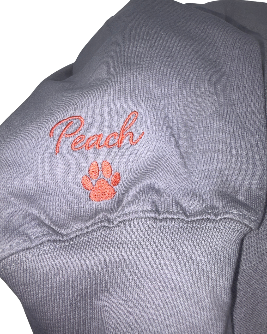 I Wear My Heart on My Sleeve Personalized Pets and more Embroidered Sweatshirt