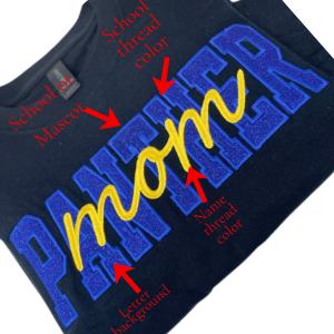 Custom Mascot (or School) Mom — Personalized Spirit Sweatshirt